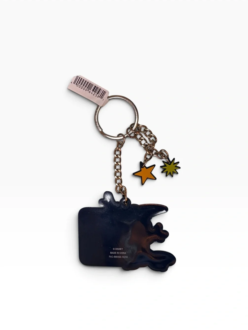 Disney World 2017 Mickey Sorcerer Rubber Star Dangles Keychain